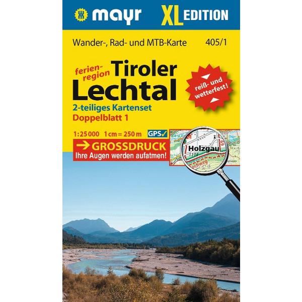 MAYR WANDERKARTE TIROLER LECHTAL XL (2-KARTEN-SET) 1:25.000 Ansicht 1