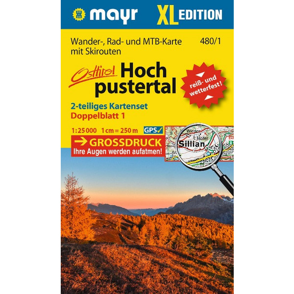 MAYR WANDERKARTE HOCHPUSTERTAL XL (2-KARTEN-SET) 1:25.000 Ansicht 1