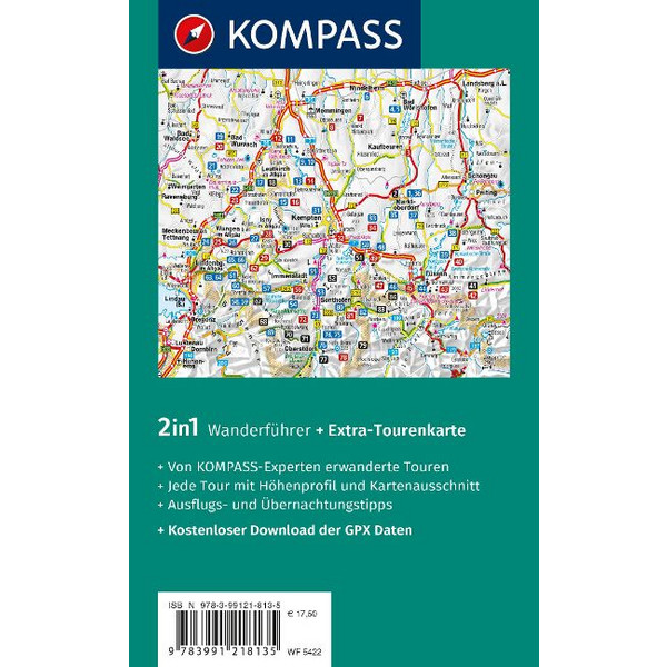 KOMPASS WANDERFÜHRER WANDERTRILOGIE ALLGÄU, 84 TOUREN Ansicht 2