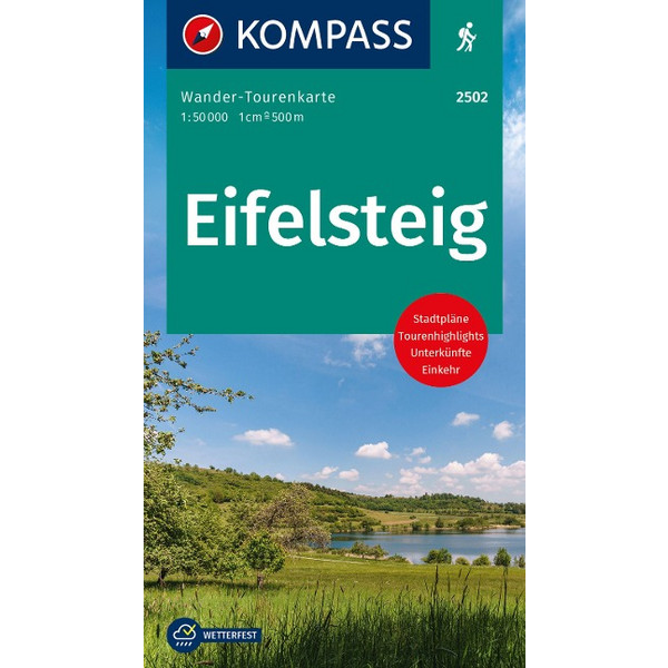 KOMPASS WANDER-TOURENKARTE EIFELSTEIG 1:50.000 Ansicht 1