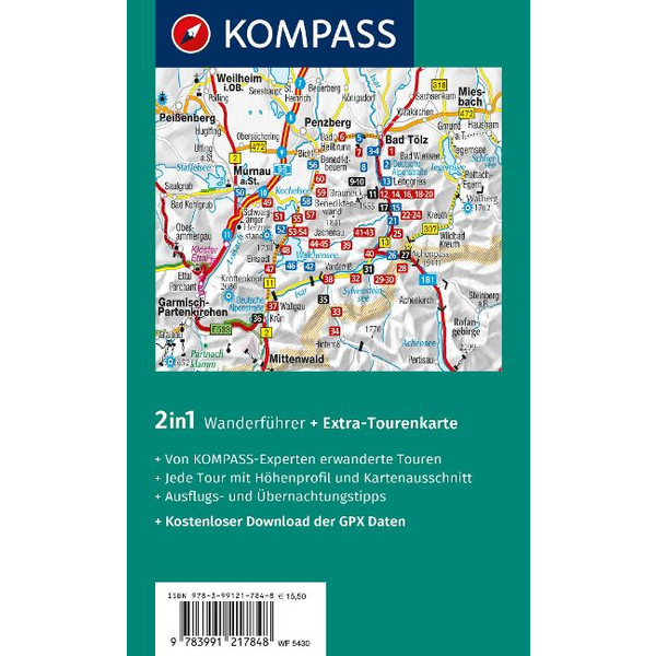 KOMPASS WANDERFÜHRER ISARWINKEL, BAD TÖLZ, LENGGRIES Ansicht 2
