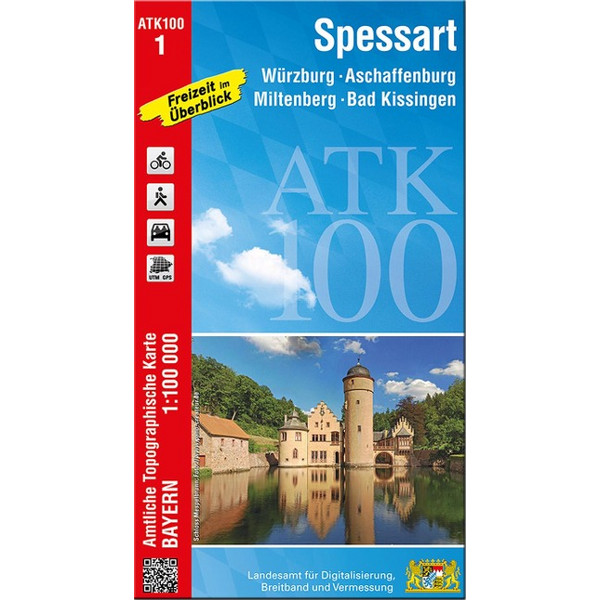 ATK100-1 SPESSART (AMTLICHE TOPOGRAPHISCHE KARTE 1:100000) Ansicht 1