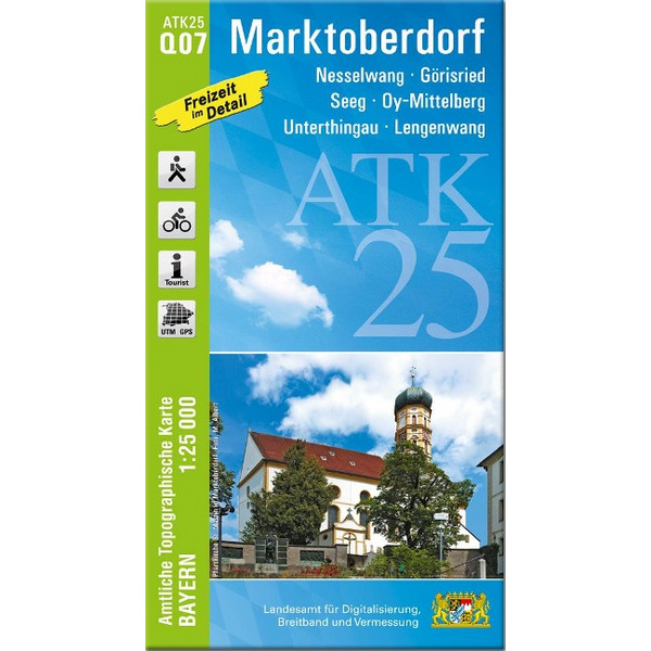 ATK25-Q07 MARKTOBERDORF - Wanderkarte Ansicht 1