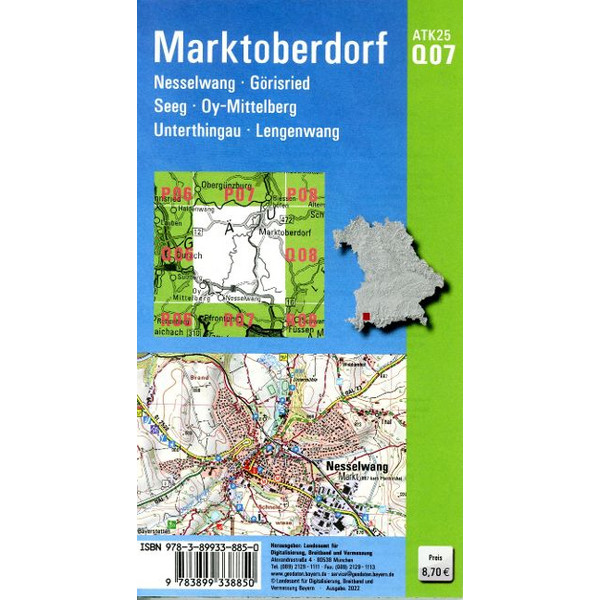 ATK25-Q07 MARKTOBERDORF - Wanderkarte Ansicht 2
