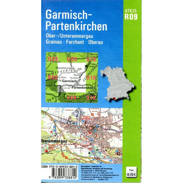 ATK25-R09 GARMISCH-PARTENKIRCHEN - Wanderkarte Ansicht 2
