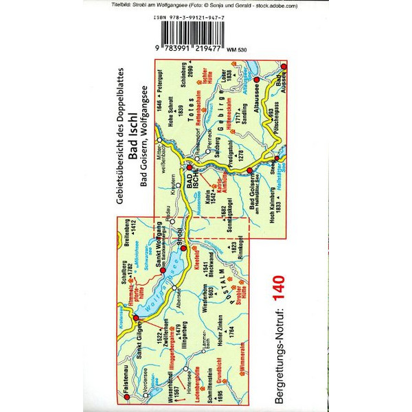 MAYR WANDERKARTE BAD ISCHL - BAD GOISERN - WOLFGANGSEE XL Ansicht 2