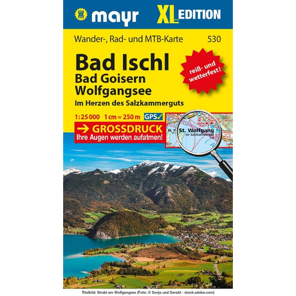 MAYR WANDERKARTE BAD ISCHL - BAD GOISERN - WOLFGANGSEE XL Ansicht 1