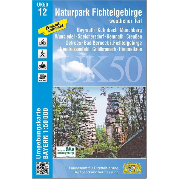 UK50-12 NATURPARK FICHTELGEBIRGE, WESTLICHER TEIL Ansicht 1