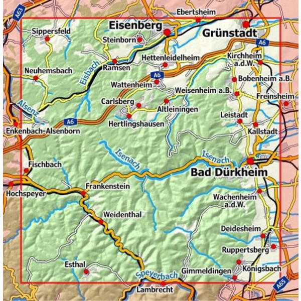 PFÄLZERWALD 4 - Wanderkarte Ansicht 2
