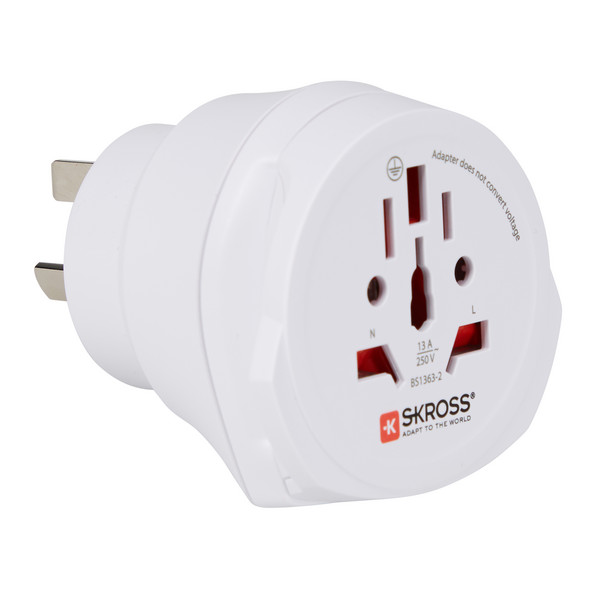 Skross COMBO WORLD EU + AUS - Reisestecker Ansicht 1