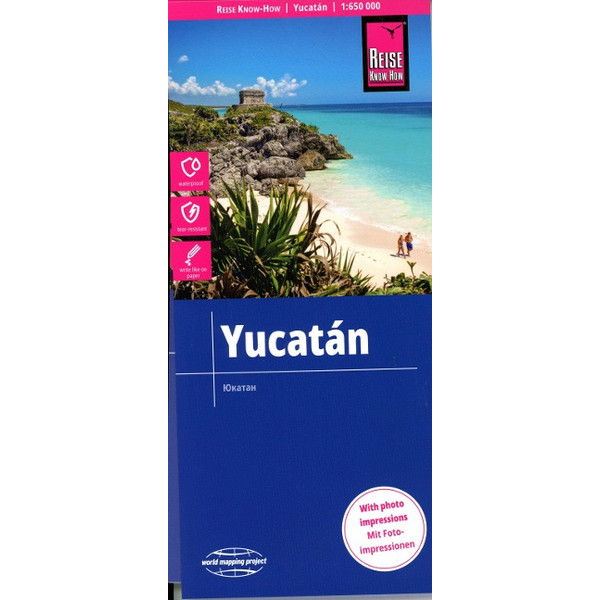 REISE KNOW-HOW YUKATÁN / YUCATÁN (1:650.000) - Straßenkarte Ansicht 1