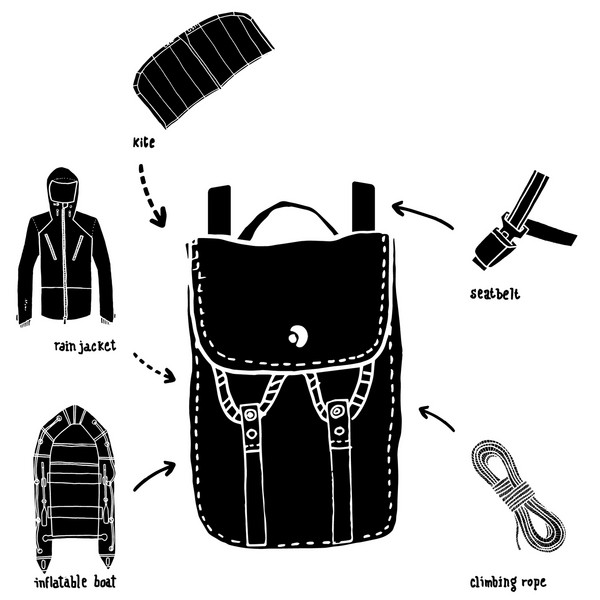 La Virgule GRAVELOT - 18 L Unisex - Tagesrucksack Ansicht 13