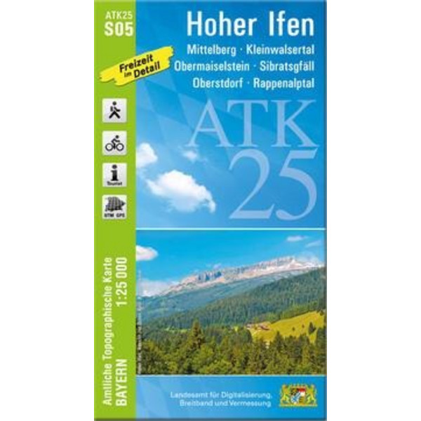 HOHER IFEN (AMTLICHE TOPOGRAPHISCHE KARTE 1:25000) Ansicht 1