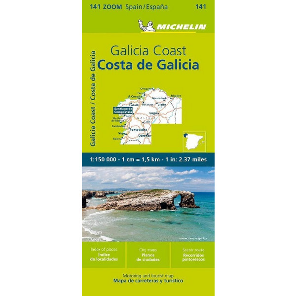 COSTA DE GALICIA, GALICISCHE KÜSTE - Straßenkarte