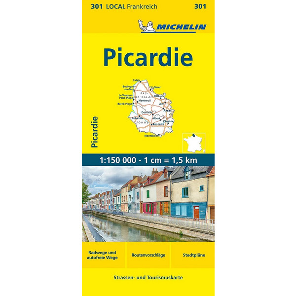 MICHELIN PICARDIE - Straßenkarte Ansicht 1