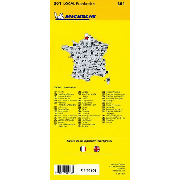 MICHELIN PICARDIE - Straßenkarte Ansicht 2
