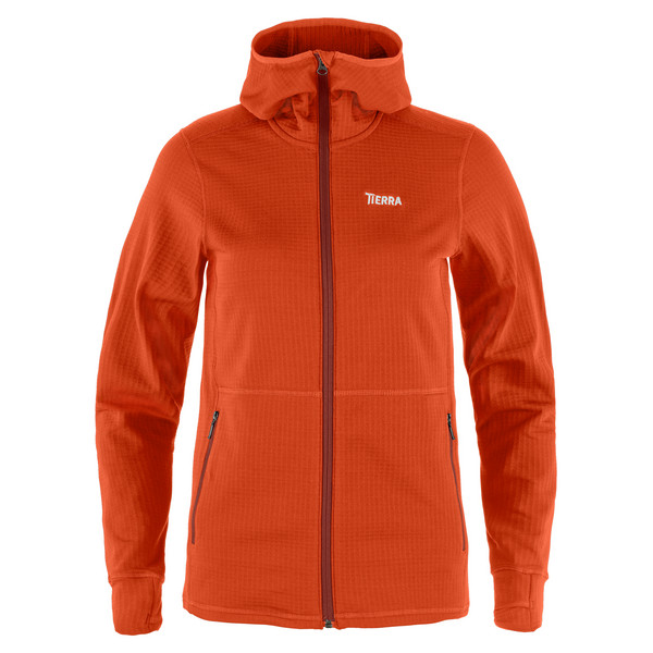 NALLO HOOD FULL ZIP W Damen - Fleecejacke-BRICK RED
