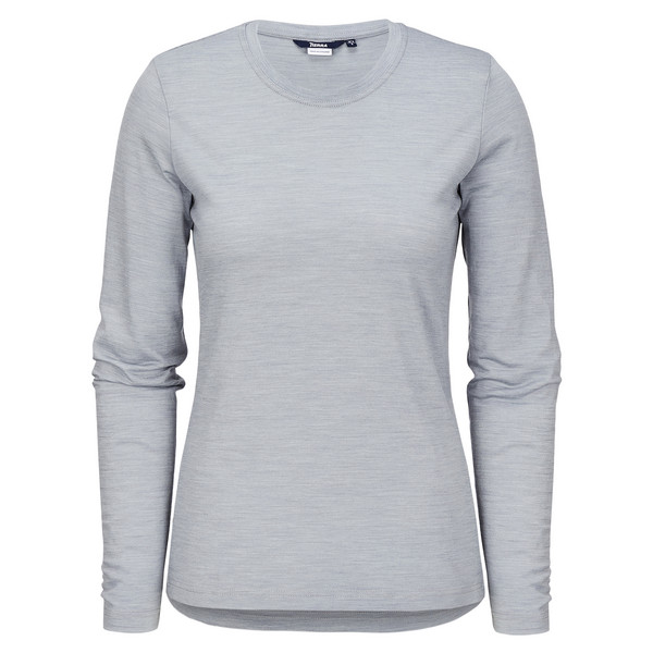 WOOL TEE LONG SLEEVE W Damen - Langarmshirt-GRANITE BLUE