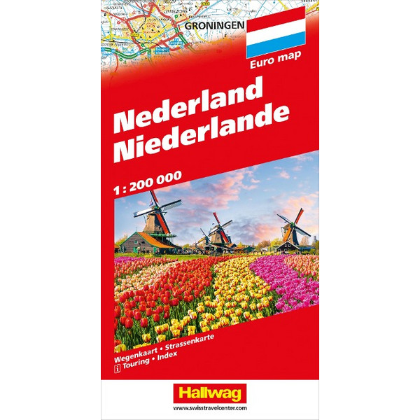 NIEDERLANDE STRASSENKARTE 1:200 000 Ansicht 1