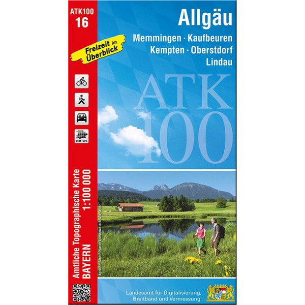 ATK100-16 ALLGÄU (AMTLICHE TOPOGRAPHISCHE KARTE 1:100000) Ansicht 1
