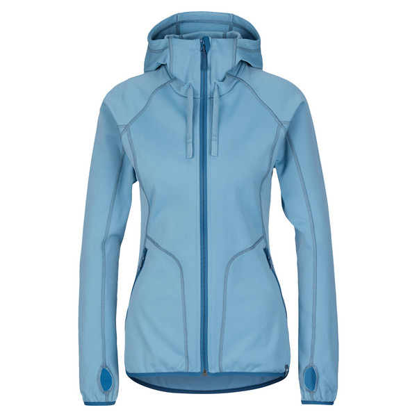FJERGEN HOODED FLEECE JACKET Damen - Fleecejacke-BLUE SHADOW