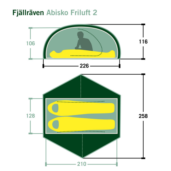 Fjällräven ABISKO FRILUFT 2 Unisex - Kuppelzelt Ansicht 2