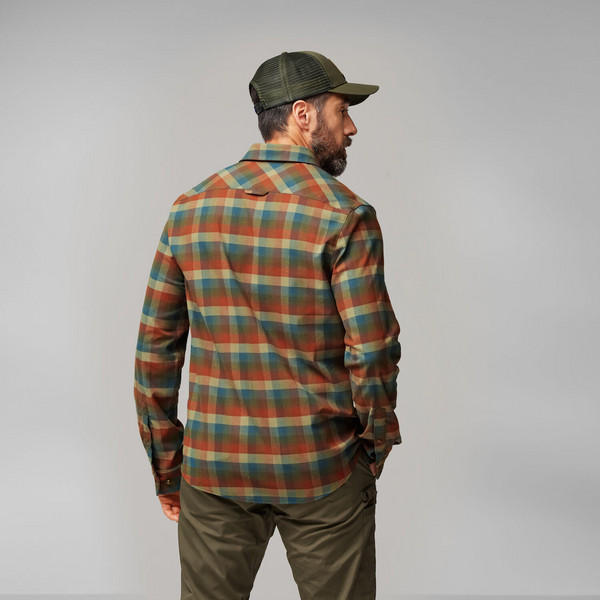 Fjällräven LAPPLAND STRETCH FLANNEL SHIRT M Herren - Flanellhemd Ansicht 4