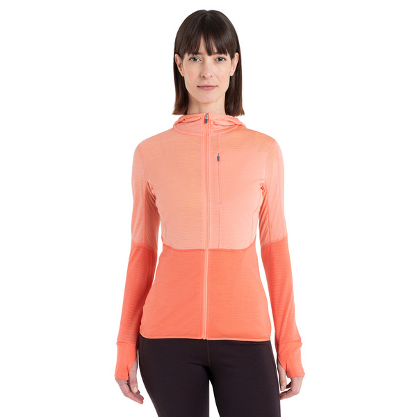 Icebreaker W MERINO 200 REALFLEECE DESCENDER LS ZIP HOODIE Damen - Fleecejacke Ansicht 5