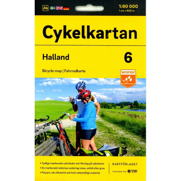 CYKELKARTAN BLAD 6 HALLAND 1:90000 - Fahrradkarte Ansicht 1