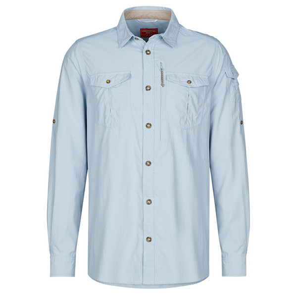 NOSILIFE ADVENTURE LONG SLEEVED SHIRT III Herren - Outdoor Hemd-NIAGARA BLUE