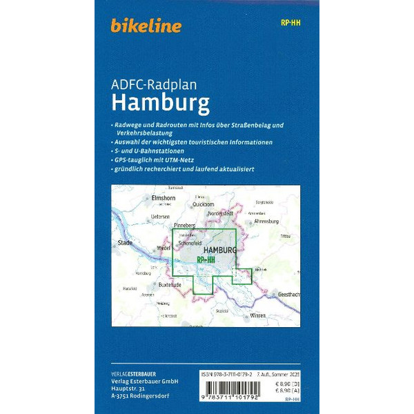 ADFC-RADPLAN HAMBURG - Fahrradkarte Ansicht 2
