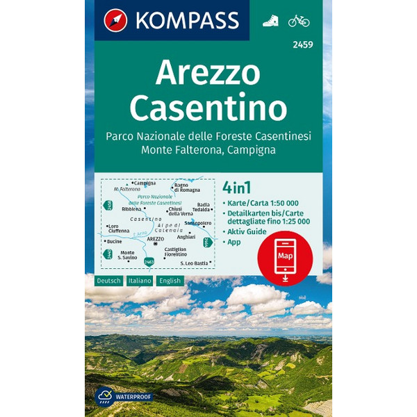 KOMPASS WANDERKARTE 2459 AREZZO, CASENTINO Ansicht 1