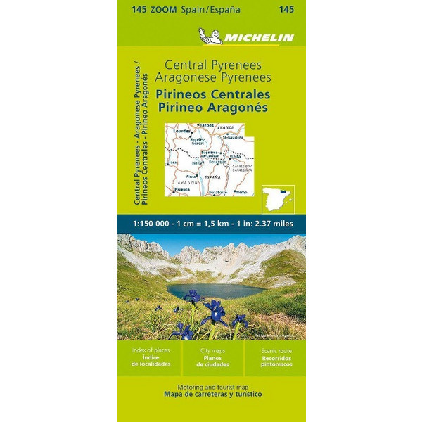PYRENEES CENTRAL - ZOOM MAP 145 - Straßenkarte Ansicht 1