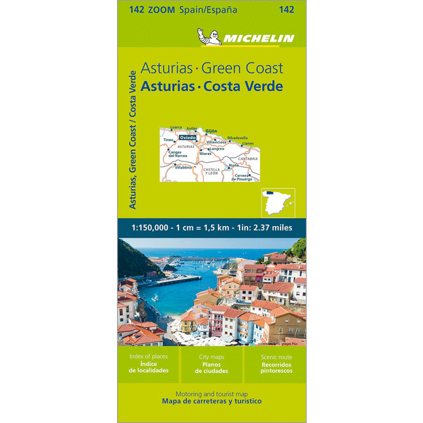 ASTURIAS, COSTA VERDE - Straßenkarte