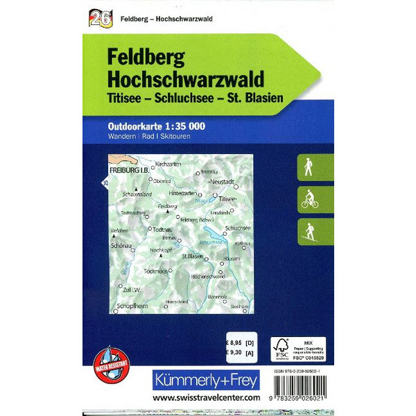 FELDBERG - HOCHSCHWARZWALD NR. 26. OUTDOORKARTE DEUTSCHLAND - Karte Ansicht 2