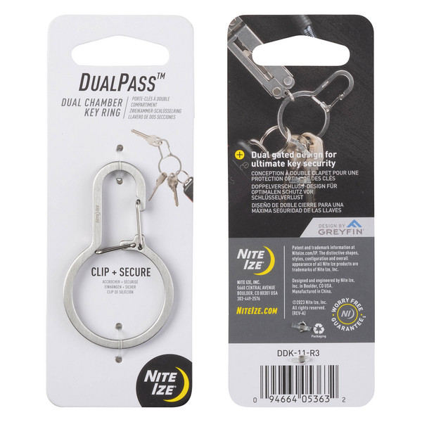 Nite Ize DUALPASS DUAL CHAMBER KEY RING - Schlüsselanhänger Ansicht 3