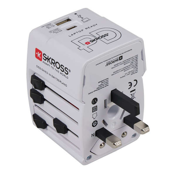 Skross WORLD USB CHARGER AC65PD WITH USB-C CABLE - Reisestecker Ansicht 2