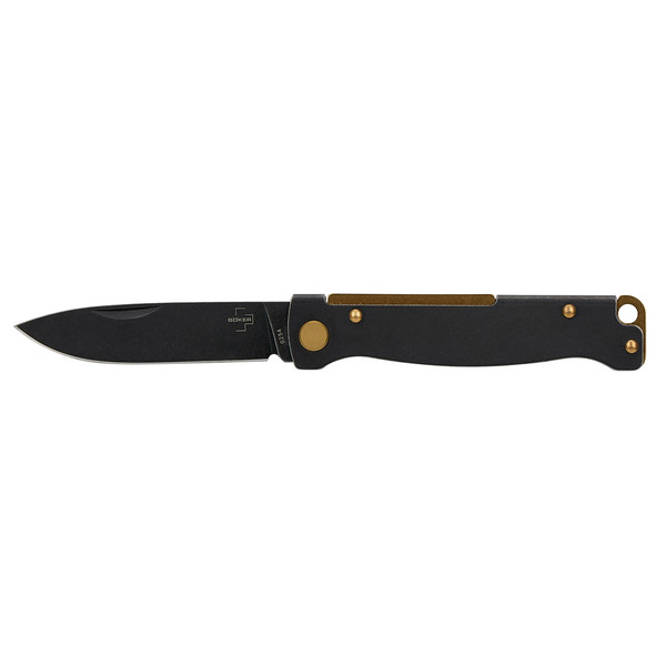 Plus ATLAS BLACK STONEWASH BRASS - Klappmesser