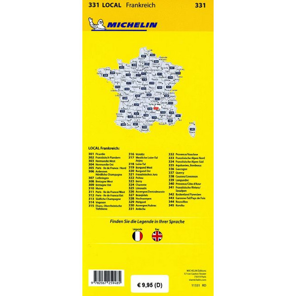 MICHELIN ARDECHE-HAUTE LOIRE - Straßenkarte Ansicht 2