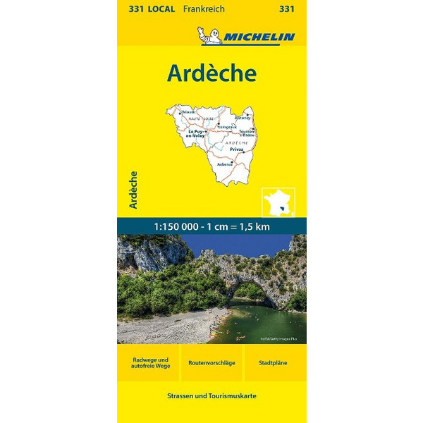 ARDECHE-HAUTE LOIRE - Straßenkarte