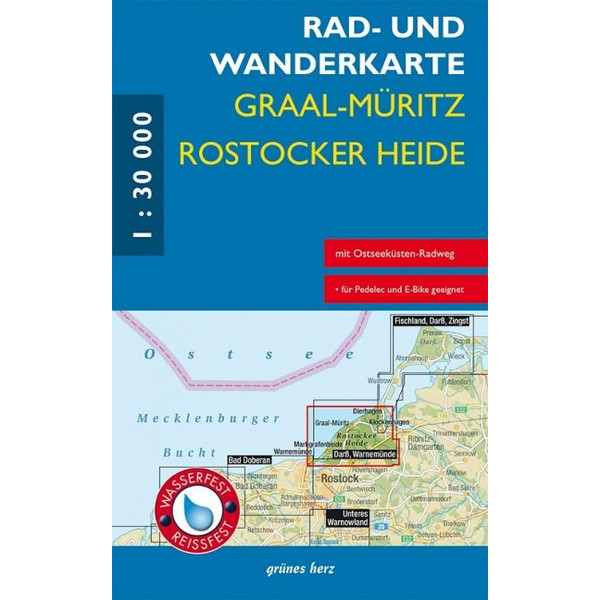 RAD- UND WANDERKARTE GRAAL-MÜRITZ, ROSTOCKER HEIDE Ansicht 1