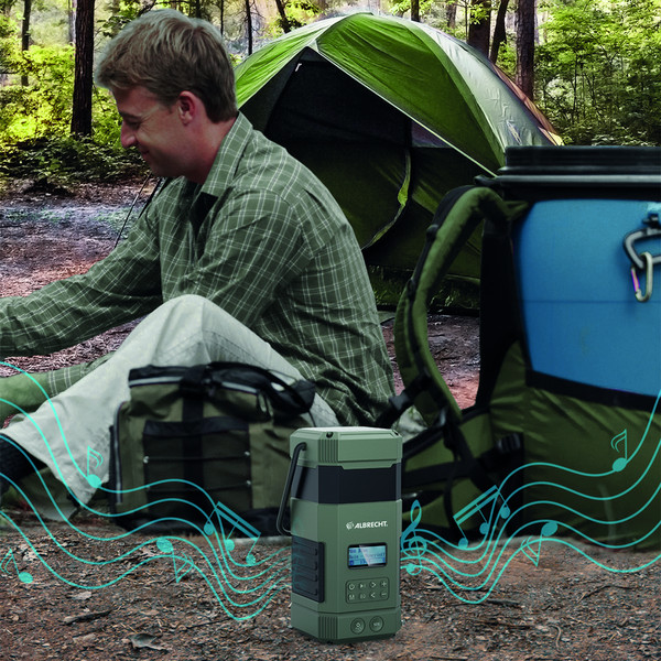 Albrecht DR 114 DAB+ OUTDOOR RADIO WITH CAMPING LAMP - Kurbelradio Ansicht 7
