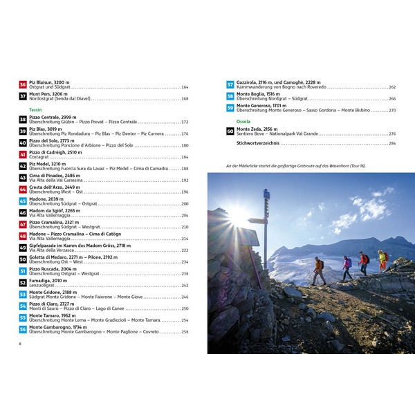 GRATWANDERN SÜDSCHWEIZ - Wanderführer Ansicht 4