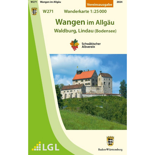 W271 WANGEN IM ALLGÄU - WALDBURG, LINDAU (BODENSEE) - Wanderkarte Ansicht 1