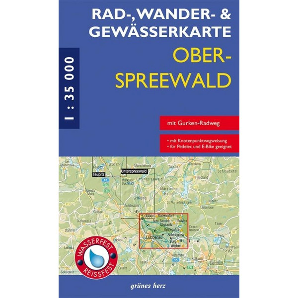 RAD-, WANDER- UND GEWÄSSERKARTE OBERSPREEWALD Ansicht 1