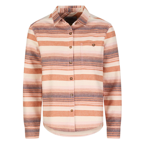 CLOUDS REST HEMP L/S Damen - Outdoor Hemd-AMBER ALDER STR