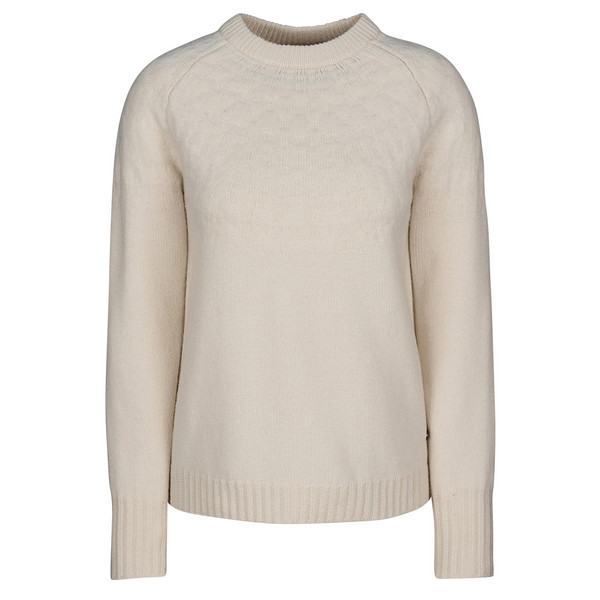 ROCKCRAFT WOOL CREW Damen - Wollpullover-CHALK