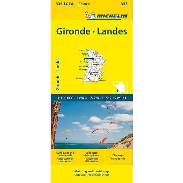 MICHELIN GIRONDE - LANDES - Straßenkarte Ansicht 1