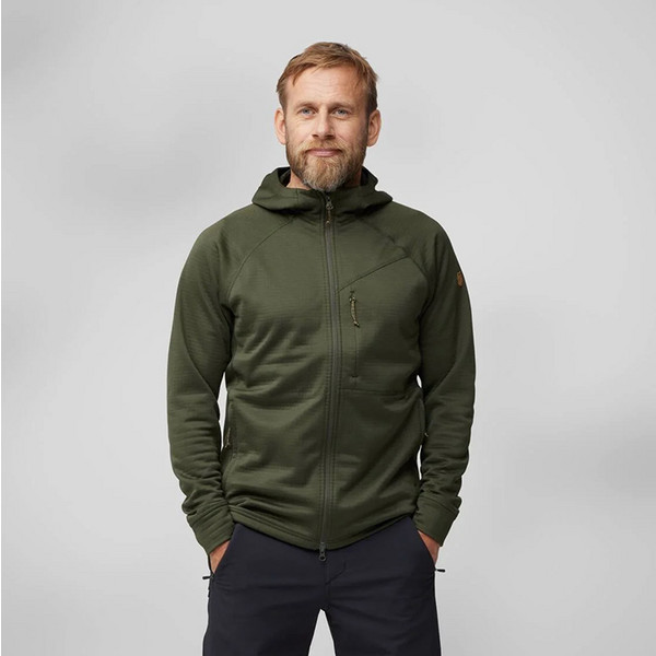 Fjällräven ABISKO GRID FLEECE HOODIE M Herren - Fleecejacke Ansicht 7