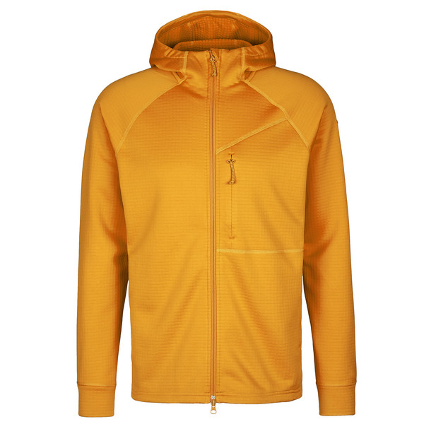 ABISKO GRID FLEECE HOODIE M Herren - Fleecejacke-MUSTARD YELLOW